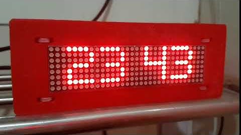 wifi clock (WeMos D1 mini + MAX 7219 + 3d printing box)