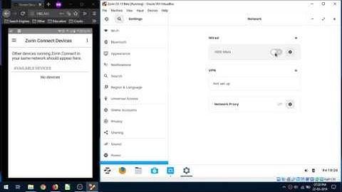 How to make virtual machine discoverable on a network [Virtual Box and Zorin Connect]