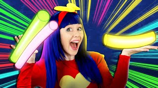"Glow in the Dark Shapes Dance!" | Dominoki Kids Songs