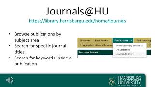 Locating Specific Journal Titles