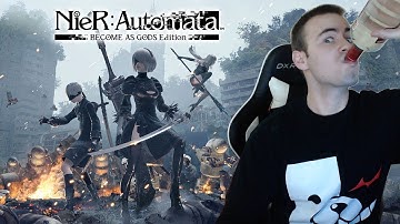 Nier Automata BLIND Playthrough Part 1 - 2B and 9S (Let