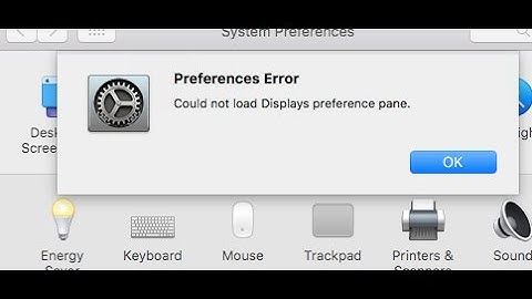 SOLVED : could not load display preference pane