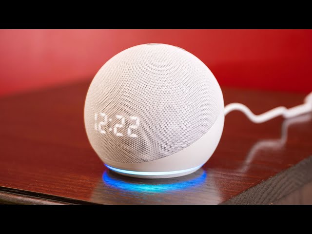 Echo Dot 4th Gen with clock  Smart speaker with powerful bass