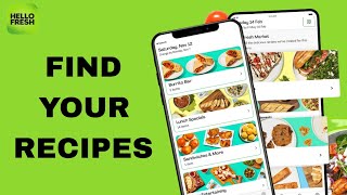 How To Find Your Recipes On Hello Fresh App
