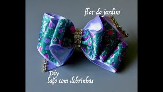 Diy- Laço luxo com dobrinhas – satin ribbon bow