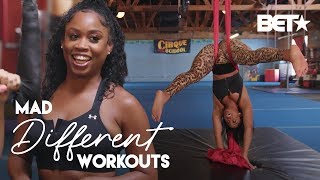 Will Capri Curves Perform The Best Circus Trapeze Act?! | Mad Different Workouts