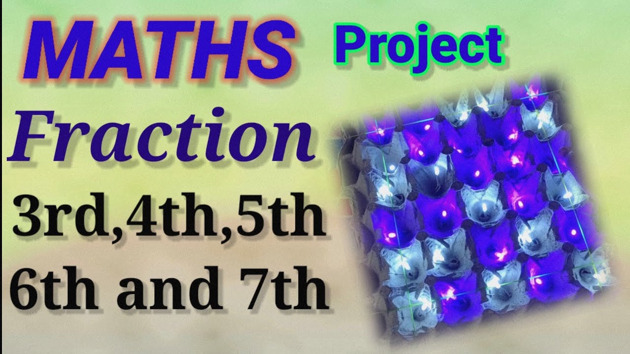 Math Faction Working Model Working model of maths for classes 3,4,6,7 || Fraction working model ...