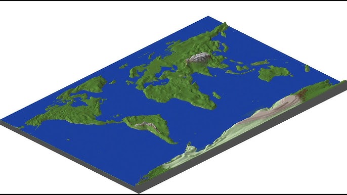 Minecraft 1:1500 Scale Earth Map: Yo Dawg