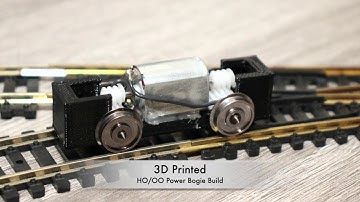 3D Printed HO/OO Model Train Engine Power Bogie Assembly Video