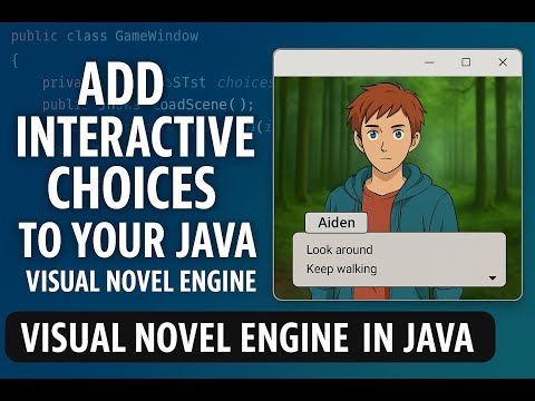 Add Interactive Choices to Your Visual Novel Engine in Java Swing - Episode 3
