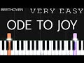Beethoven  ode to joy  very easy piano tutorial