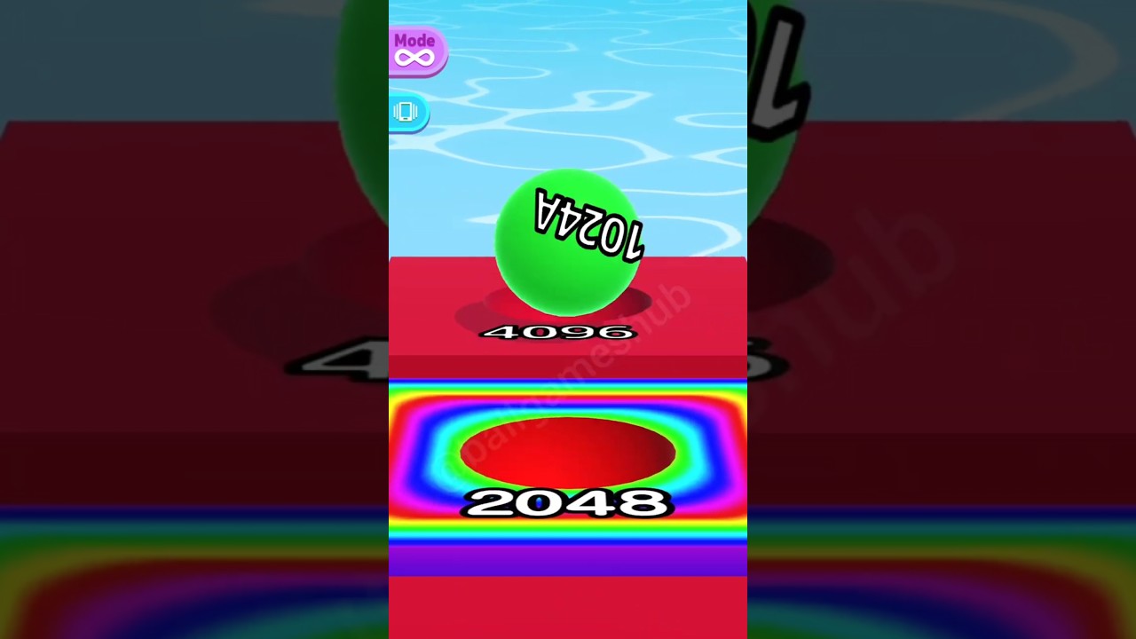 ULTRA RARE 😱🔥 | 1024A Ball in 4096 Red Tile | Ball Run 2048 