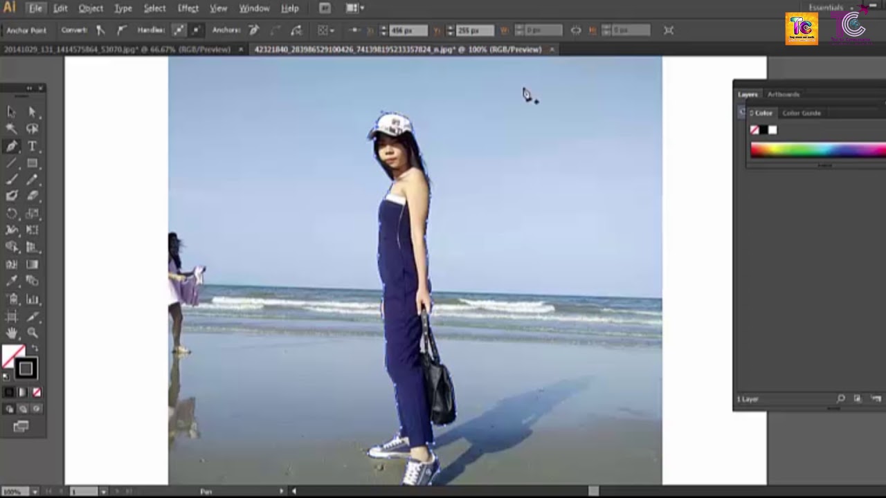 วิธีไดคัทภาพ illustrator  2022 Update  การตัดภาพ ด้วย Illustrator // EasyMedia