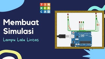 SIMULASI LAMPU LALU LINTAS 3 PERSIMPANGAN ||| TINKERCAD