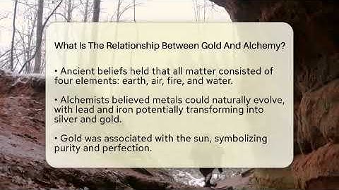 What Is The Relationship Between Gold And Alchemy? - Science Through Time