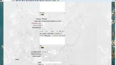 Creating a Multiple Choice Question in Moodle 1.9