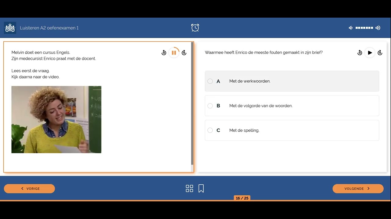 NT2 Inburgeringsexamen Luisteren (1.13 - 1.20)
