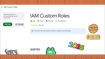 IAM Custom Roles #GSP190 ●GCAF
