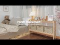 korean aesthetic room makeover 🛒🧸  pinterest inspired look for small rooms