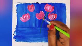 Flower painting. #sunitascreation #easydrawing