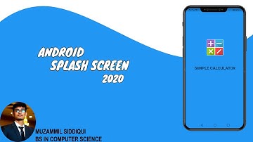How to Create Android Splash Screen [Android Studio Tutorial] [URDU|HINDI]