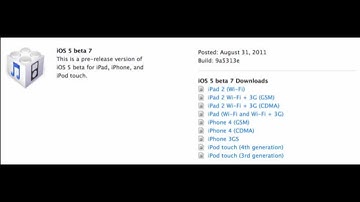 iOS 5 Beta 7