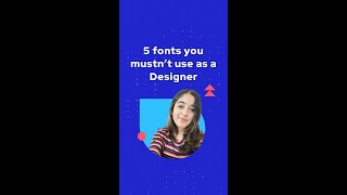 5 iconic fonts you mustn’t use. Read the description to know why!  #shorts #learndesign #uxui
