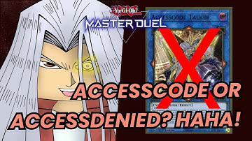 How SUSpega Access denied Accesscode Talker! (Yu-Gi-Oh! Master Duel Ranked Platinum Gameplay)