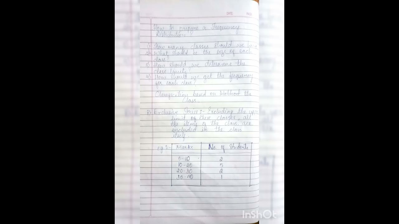 Class 11- Statistics for Economics Chapter 3 - Organisation of Data notes.