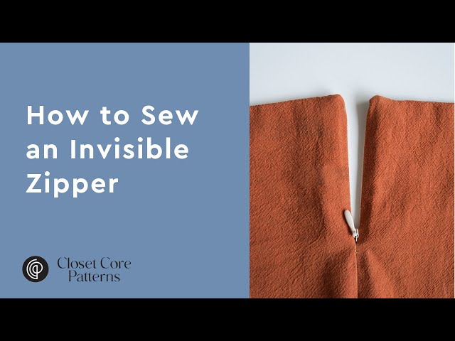 How to Sew an Invisible Zipper