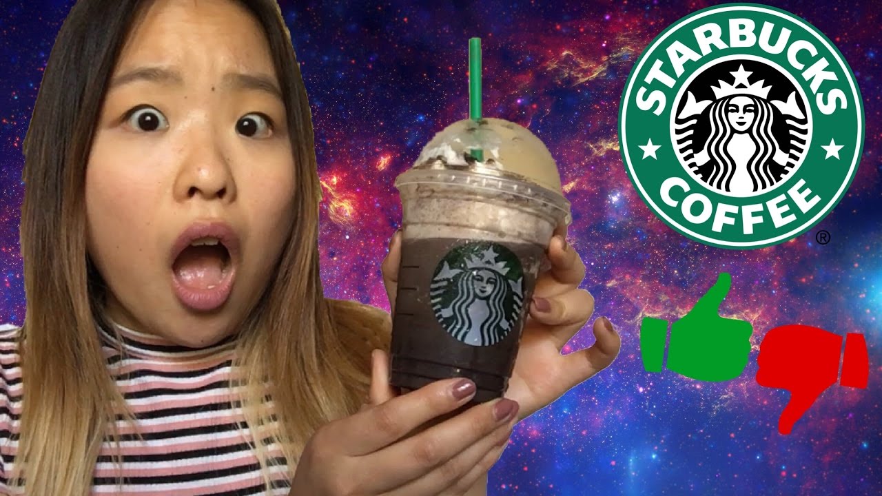 🌝 TRYING THE MIDNIGHT MINT MOCHA FRAPPUCCINO / Starbucks Taste Test - YouTube
