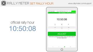12 Rallymeter . Set rally hour