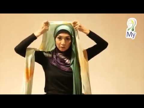Tutorial Hijab Bahan Rajut