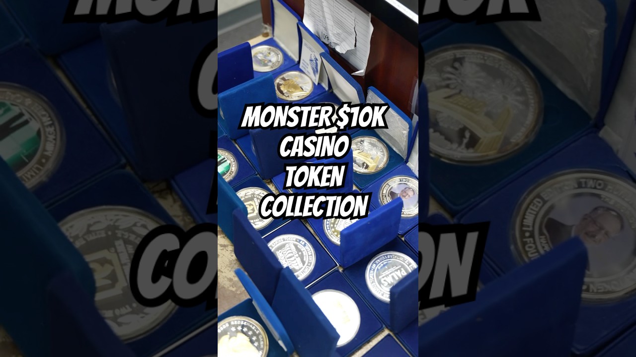 MONSTER $10K TOKEN COLLECTION😳#silvercoins #silver #casino
