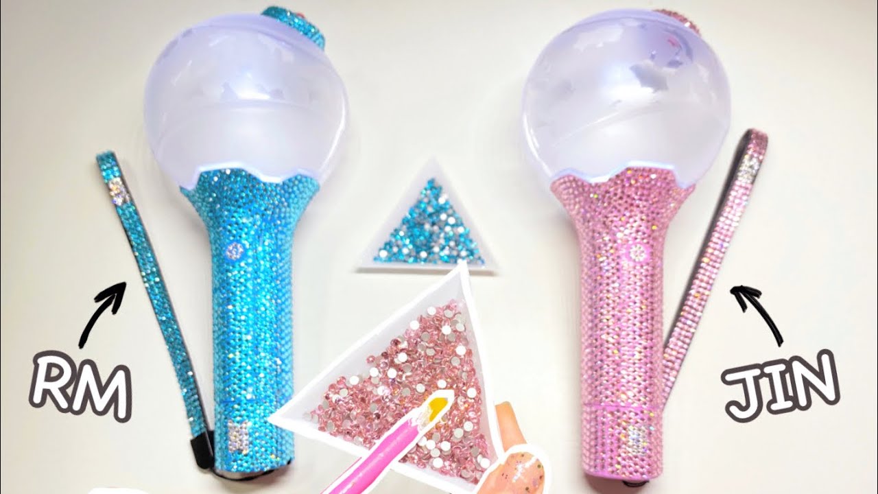 Хрустальные ремешки тоже? !! Настройте нашу концепцию ARMY BOMB (JIN & RM mic) / BTS