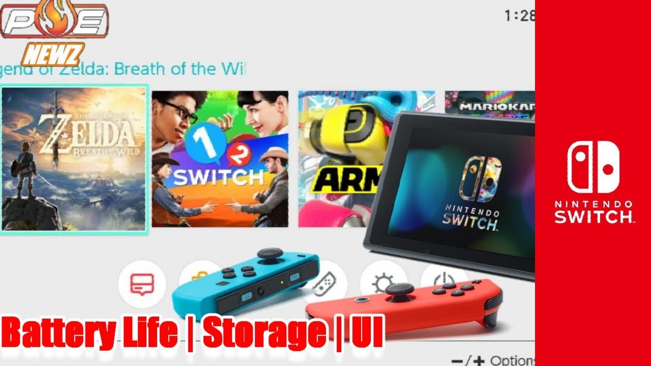 Nintendo Switch Joy Con/Pro C Battery Life, SDXC Support, UI & MORE! PE NewZ YouTube