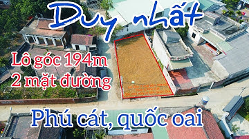 Bán đất nền xã phú cát, đất huyện quốc oai 194m