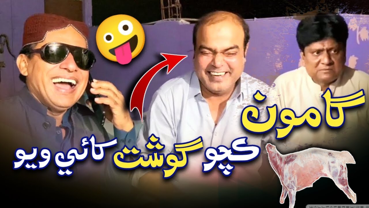 Gamoo Kacho Ghosht Khai Wayo🤪| Ali Gul Mallah | Sohrab Soomro | Gamoo | | Funny Video