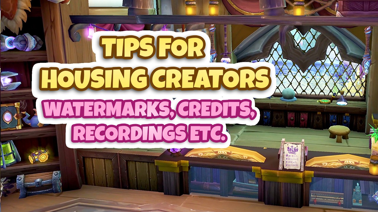 WoW Housing: Showcase & Presentation Tips for Builders - YouTube