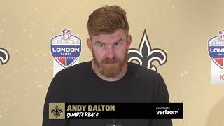 Information Andy Dalton talks Loss | Saints vs Vikings 2022 Week 4 Postgame Interview Guide