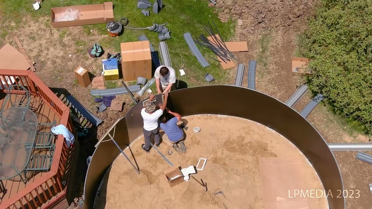 Ventura 33 x 18 pool Installation video