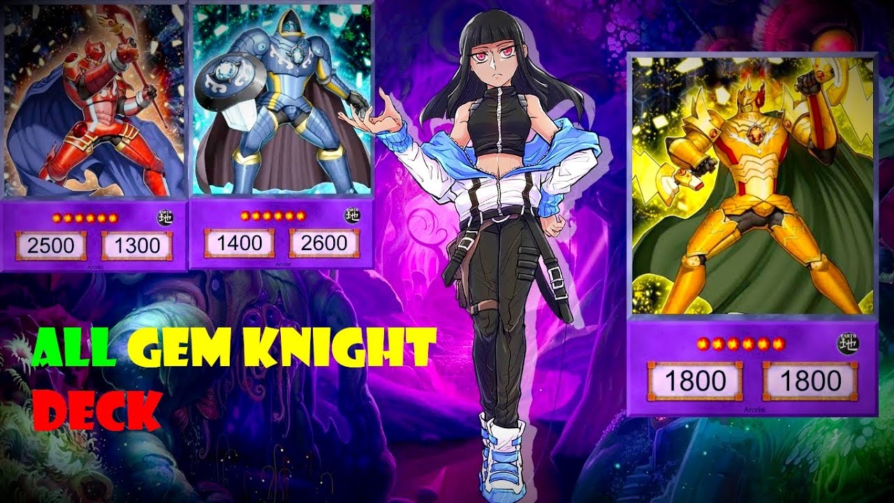 (YGOPRO)All Gem Knight deck, Julia Krystal ,Yu-Gi-Oh! ARC-V,Gem-Knight Master Diamond
