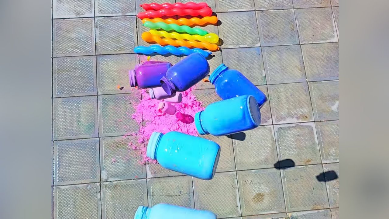 🎈Breaking Glass Bottles and Balloon drops🌈 - Crushing Crunchy & Soft Things💥⚠️🔥