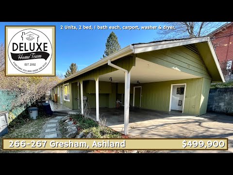 266-267 Gresham Dr., Ashland, OR home video tour
