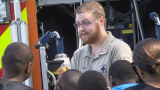 Danville first responders visit kids with autism