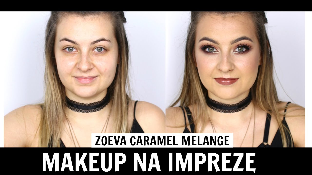 MAKIJAŻ NA IMPREZĘ - ZOEVA CARAMEL MELANGE / GOLDEN ROSE / URBAN DECAY | lamakeupebella