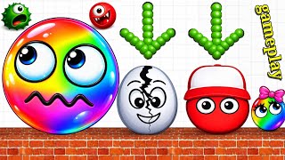 😂 🌈 Beat 3×3 Player Game Hungry Balls 2048 vs Hide Balls vs Draw to smash Gameplay part 204
