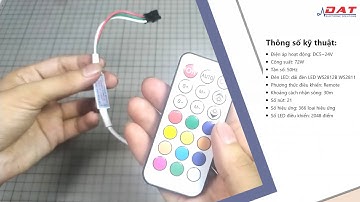 Bộ Driver LED RGB WS2811 WS2812 1903   Remote Hồng Ngoại   RF