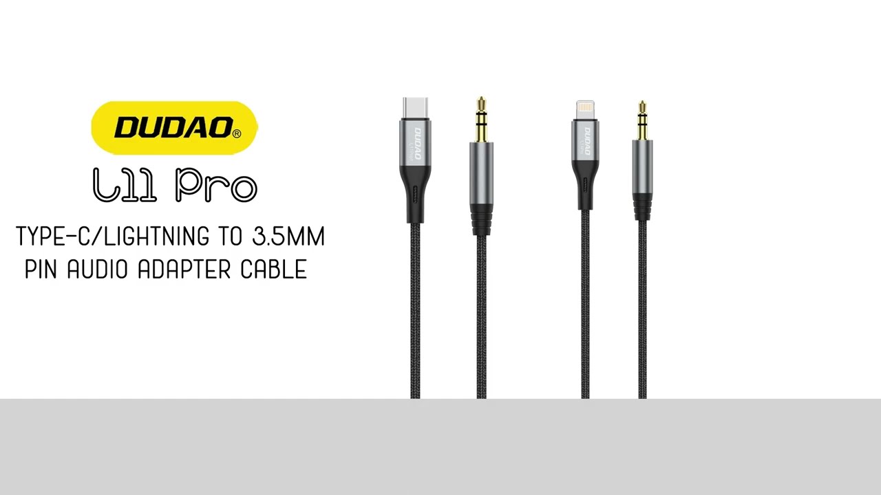 DUDAO AUX Cable 1 m USB Type C to 3.5mm Aux Audio Cable for Car