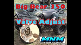 Yamaha Big Bear 350 4x4 Cylinder Head Valve Adjustment Rocker Clearance Check Adjust